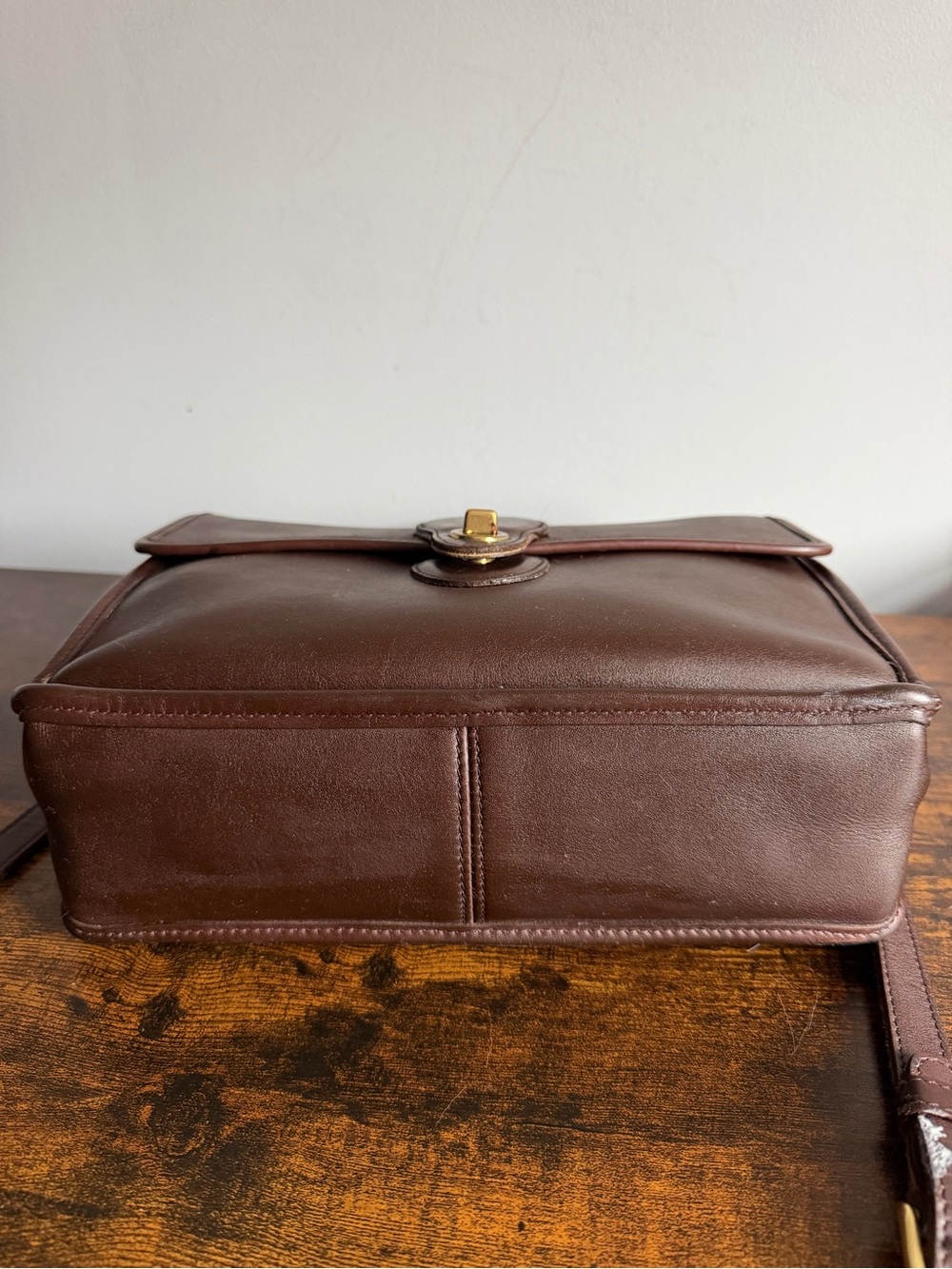 Vintage Coach Legacy Leather Briefcase Crossbody Bag Brown F7U-9927 - Picture 10 of 16